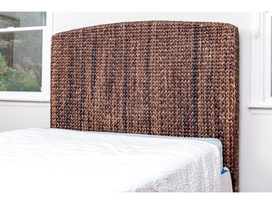 Pottery Barn Woven Seagrass Queen Headboard