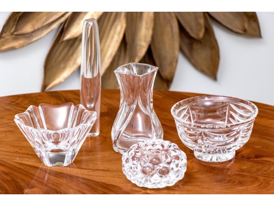 Collection Of Crystal Including Tiffany & Co, Baccarat, And Orrefors