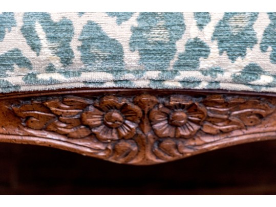 Pair Of Louis XV Style Fauteuils In Leopard Pattern Upholstery