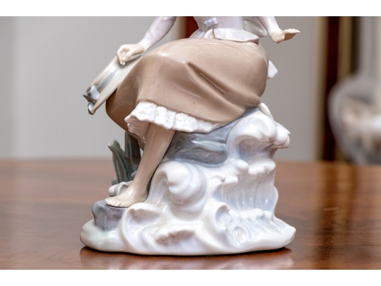 Group Of Two Lladro Porcelain Figural Sculptures