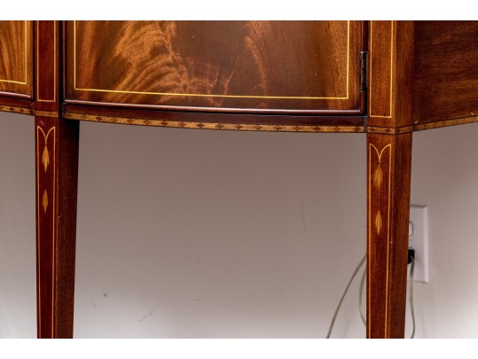 Henkel Harris Federal Style Mahogany Oxbow Sideboard