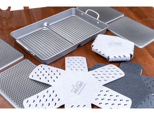 Two-Well Grill Pan With Assorted Accessories