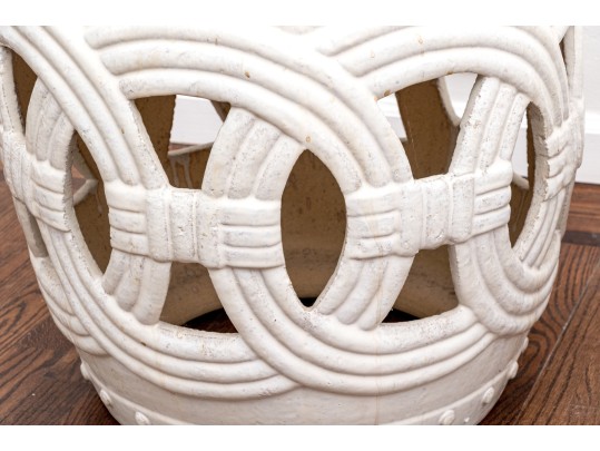 Pair Of Oversized Ceramic Garden Stools