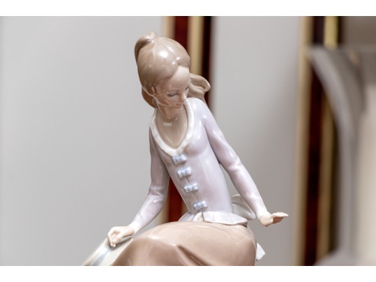 Group Of Two Lladro Porcelain Figural Sculptures