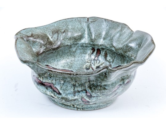 Well Potted Large Signed Studio Pottery Centerpiece Bowl