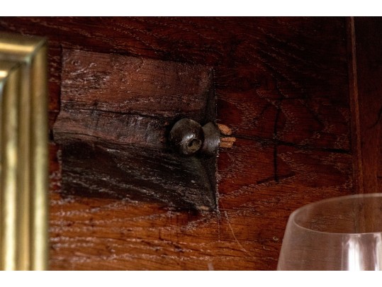 Antique Cherry Armoire Converted To Bar Cabinet From Dove Coat