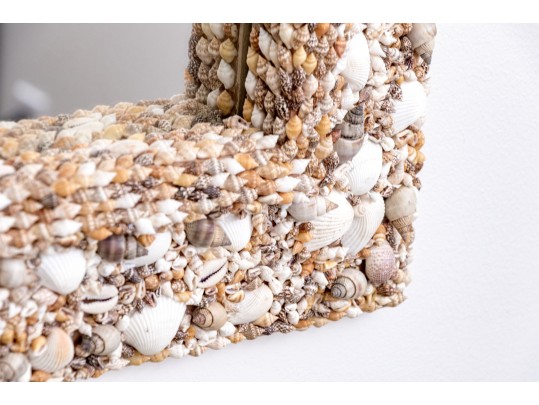 Decorative Shell Encrusted Framed Mirror