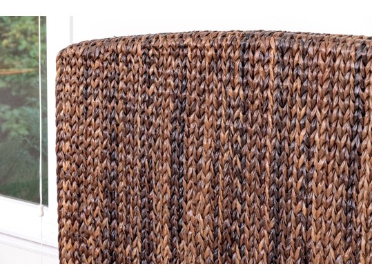 Pottery Barn Woven Seagrass Queen Headboard