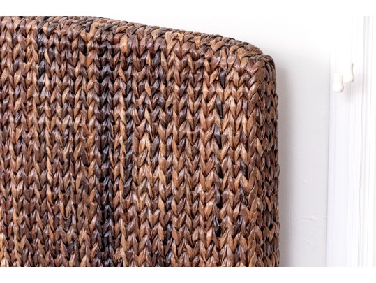 Pottery Barn Woven Seagrass Queen Headboard