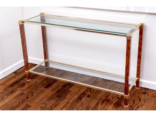 Pierre Vandel Paris Chic Glass Top Console Table