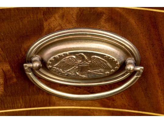 Henkel Harris Federal Style Mahogany Oxbow Sideboard