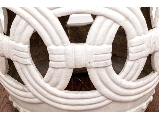 Pair Of Oversized Ceramic Garden Stools