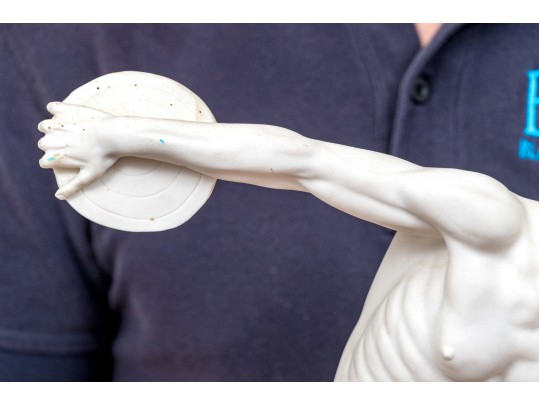 G. Ruggeri Signed Sculpture Of Discobolus Of Myron