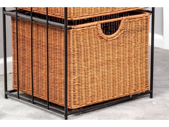 Collection Of Woven Wicker Storage