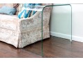 Chic Pair Of Glass Waterfall Tables