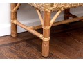 Awesome Faux Bamboo And Rattan Bench