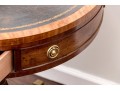 Henredon Leather Top Drum Table