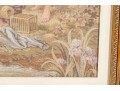 Framed French Tapestry Of A Pastoral Scene