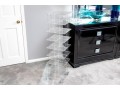 Stylish Lucite Rolling Storage Etagere