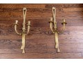 Pair Of French Louis XVI Style Dore Bronze Candle Sconces