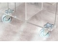 Stylish Lucite Rolling Storage Etagere