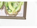 Set Of Six Burnell Signed Watercolor Paintings Of Vegetables, 2011