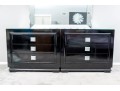 Pair Of Futurama Dresser Chests With Fitted Mirror Tops