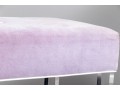 Chic Custom Upholstered Lucite Bench