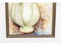Set Of Six Burnell Signed Watercolor Paintings Of Vegetables, 2011