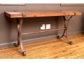 Lane Furniture Iron And Wood Trestle Console Table