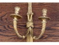 Pair Of French Louis XVI Style Dore Bronze Candle Sconces