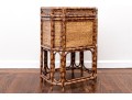 Stylish Woven Rattan Storage End Table