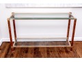 Pierre Vandel Paris Chic Glass Top Console Table
