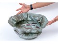 Well Potted Large Signed Studio Pottery Centerpiece Bowl