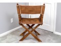 The Company Store Directors Chair, Collapsible Faux Bamboo And Rattan 