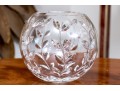 Tiffany & Co. Crystal Floral Vine Rose Bowl