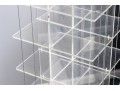 Stylish Lucite Rolling Storage Etagere