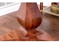 Stunning Mahogany Pedestal Flip Top Atrium Table