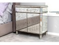 Lavish Set Of Two Compatible Mirrored Nightstands