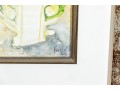 Set Of Six Burnell Signed Watercolor Paintings Of Vegetables, 2011