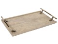 R & Y Augousti Paris Faux Shagreen Serving Tray