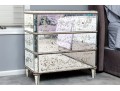 Lavish Set Of Two Compatible Mirrored Nightstands