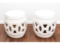Pair Of Oversized Ceramic Garden Stools