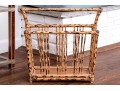 Fabulous Chinoisserie Painted Bamboo Basket