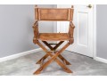 The Company Store Directors Chair, Collapsible Faux Bamboo And Rattan 