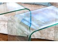 Chic Pair Of Glass Waterfall Tables