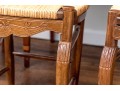 Set Of Four French Country Ladder Back Chairs