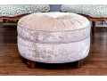 Attrib. Mitchell Gold + Bob Williams Upholstered Poof Ottoman