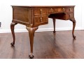 Sligh Chippendale Style Mahogany Leather Top Writing Desk