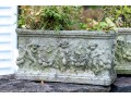 Pair Of Cast Stone Putti Motif Planters